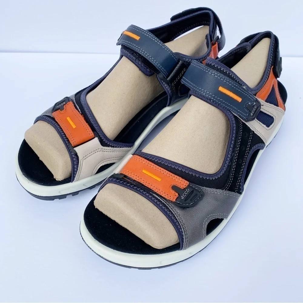 NWT ECCO Yucatan Active Sport Trail Sandals Multicolor Fire Size 47/US 13-13.5